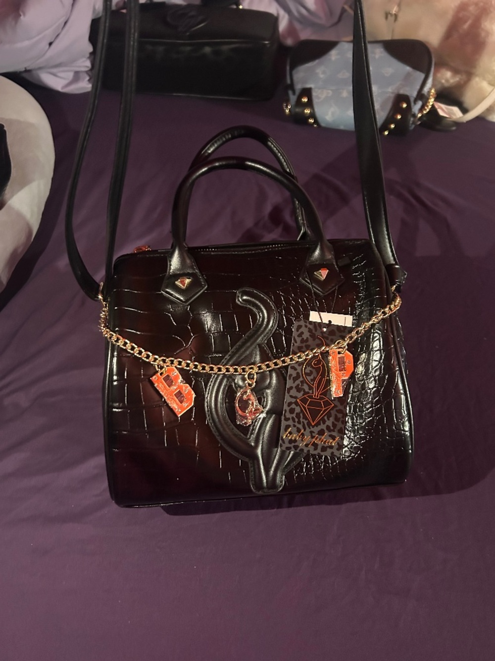 Baby Phat Alligator Skin Shoulder/Crossbody Bag